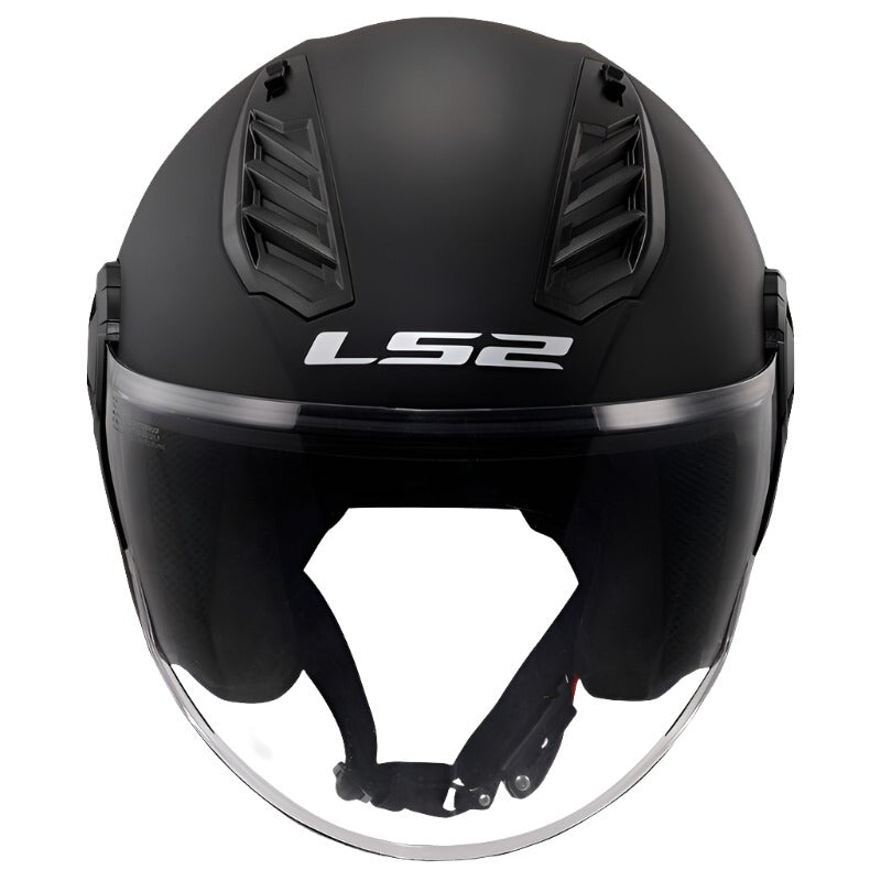 קסדת כביש 3/4 LS2 OF616 AirFlow ll שחור מט - LS2
