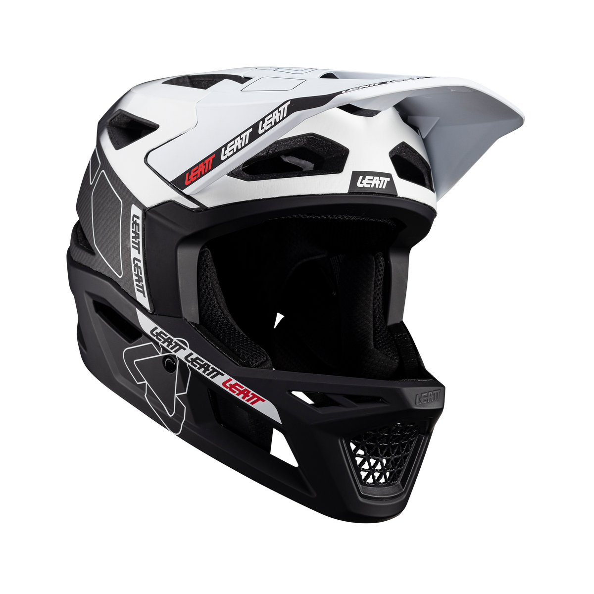 קסדה MTB Gravity 6.0 Carbon שחור/לבן - Leatt