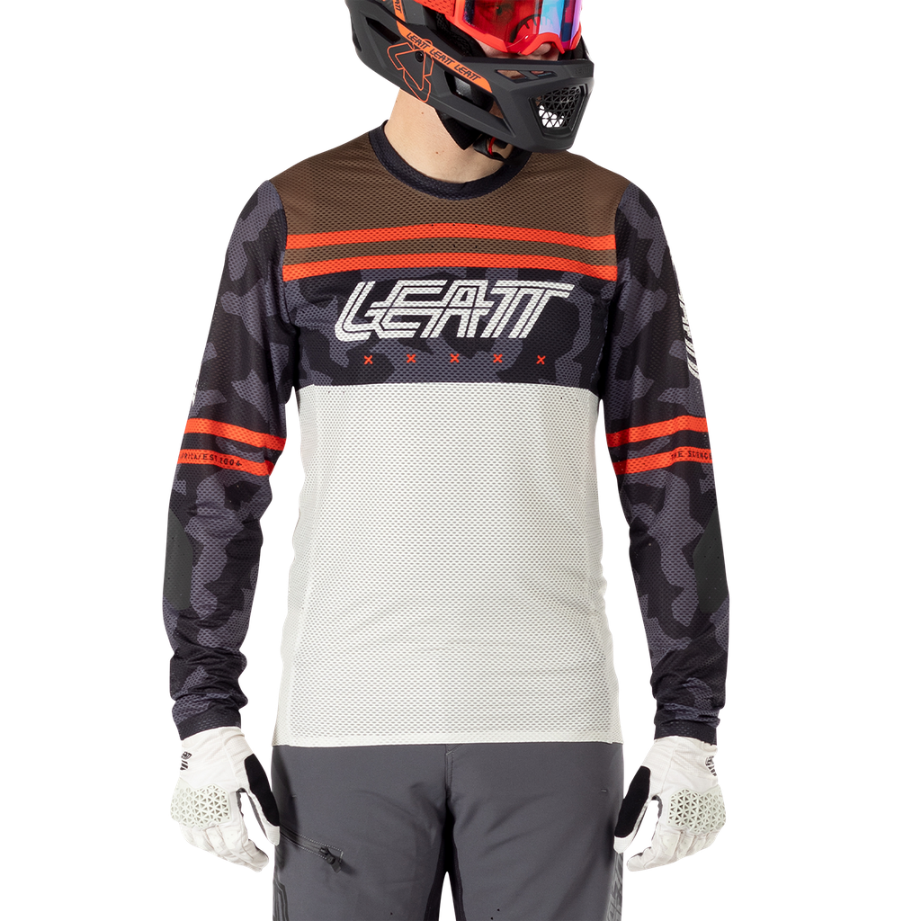 חולצת רכיבה ארוכה MTB Gravity 4.0 Cream - Leatt