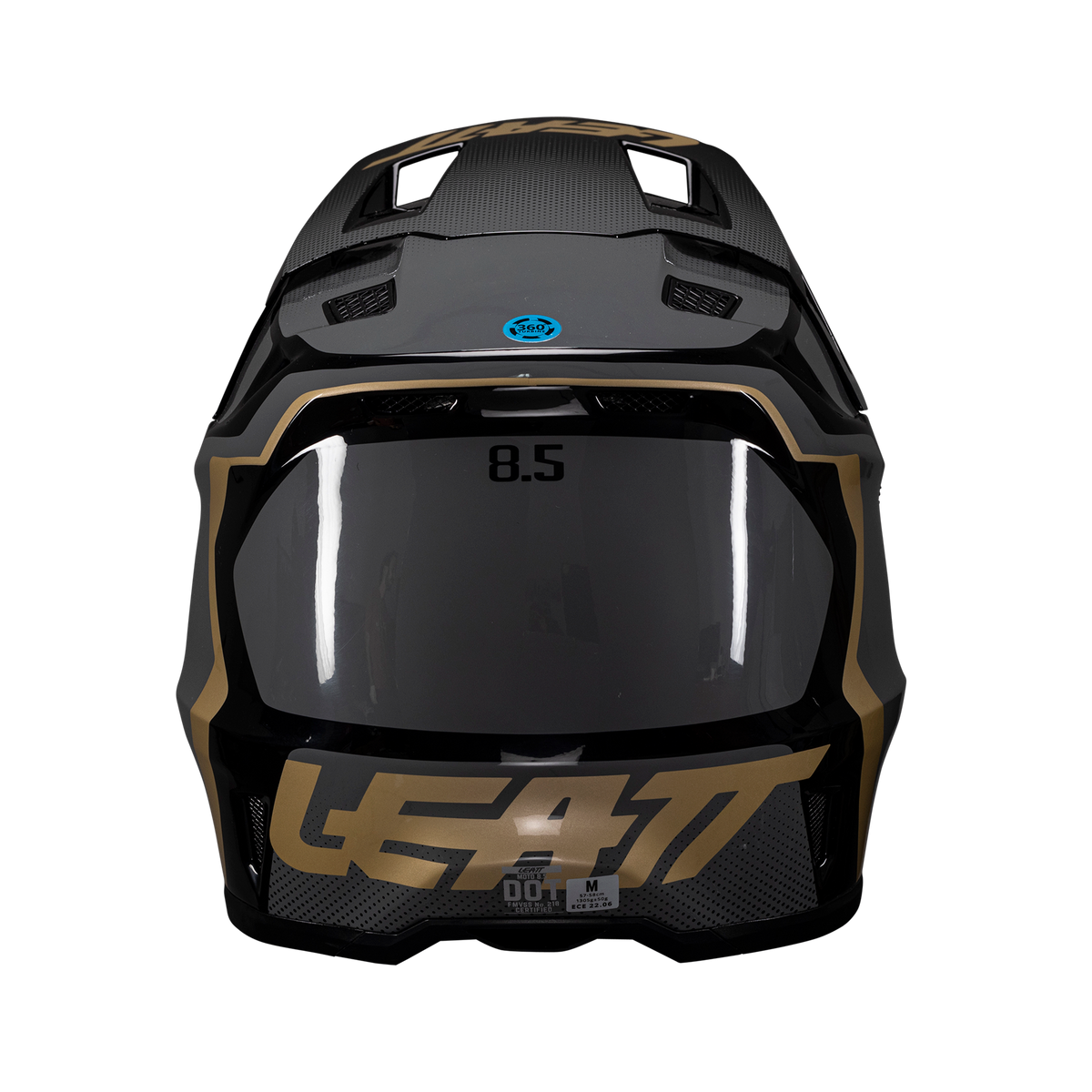 קיט קסדה ומשקף Leatt Moto 8.5 Black + Goggles 5.5 Iriz - Leatt