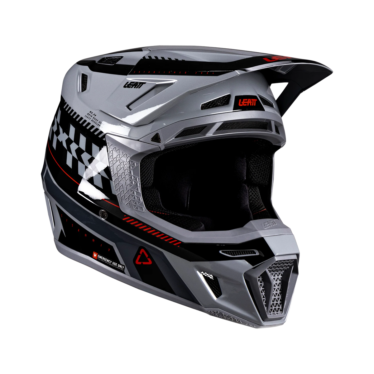קיט קסדה ומשקף Leatt Moto 8.5 Grey + Goggles 5.5 - Leatt