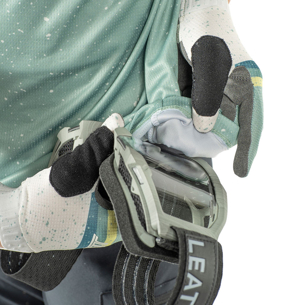 חולצת רכיבה קצרה ילדים MTB Enduro 3.0 Pistachio - Leatt