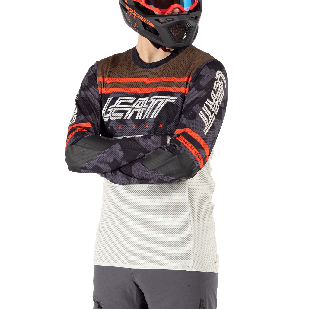 חולצת רכיבה ארוכה MTB Gravity 4.0 Cream - Leatt