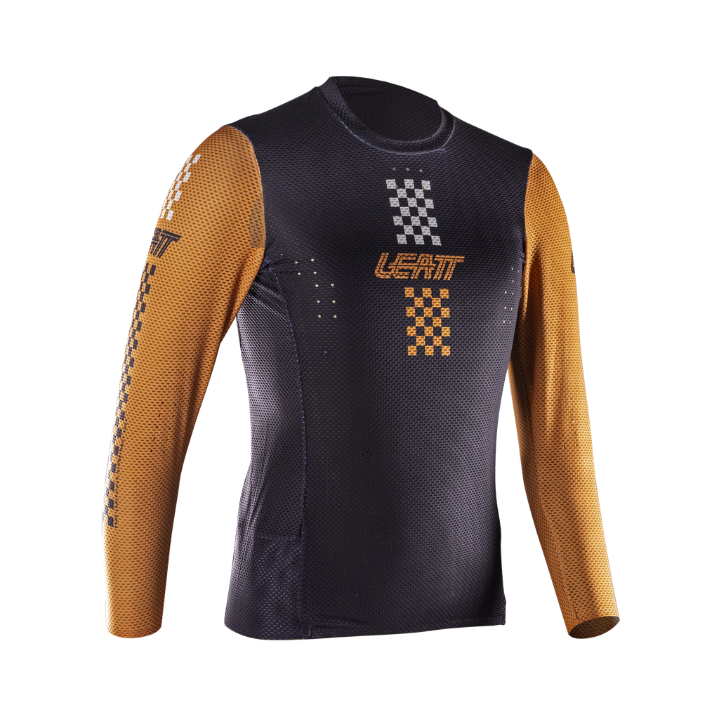חולצת רכיבה ארוכה ילדים MTB Gravity 4.0 Jr Rust - Leatt