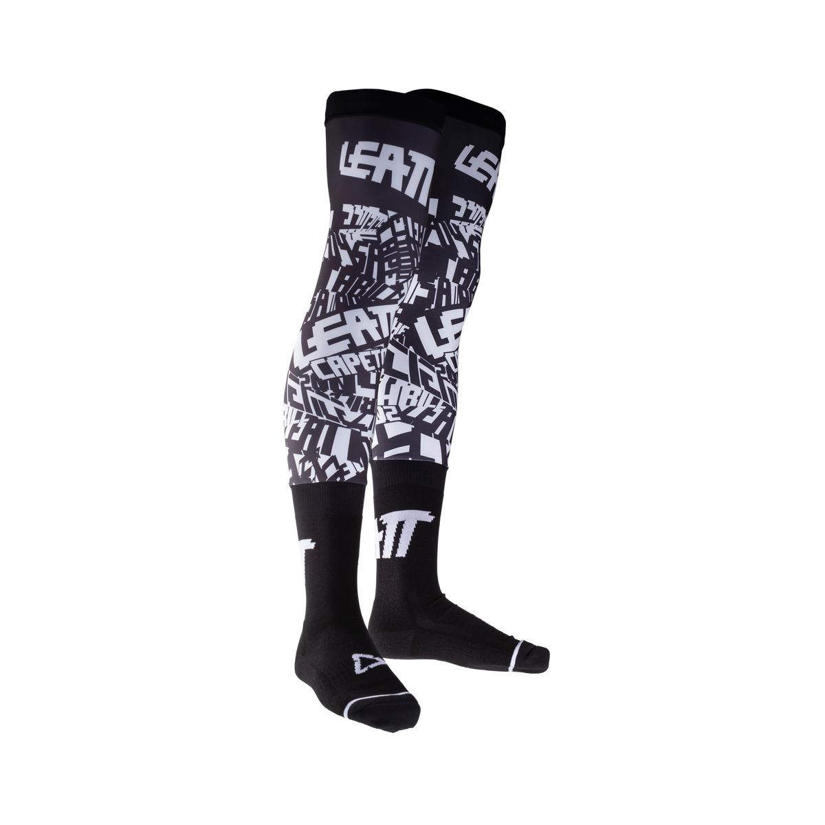 Moto Knee Brace | גרבי רכיבה שחור/לבן - Leatt