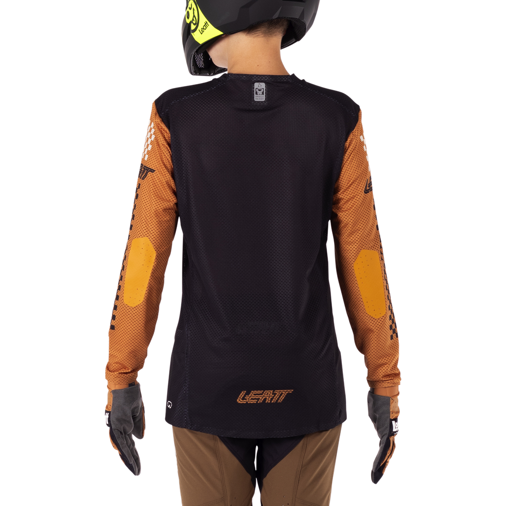 חולצת רכיבה ארוכה ילדים MTB Gravity 4.0 Jr Rust - Leatt