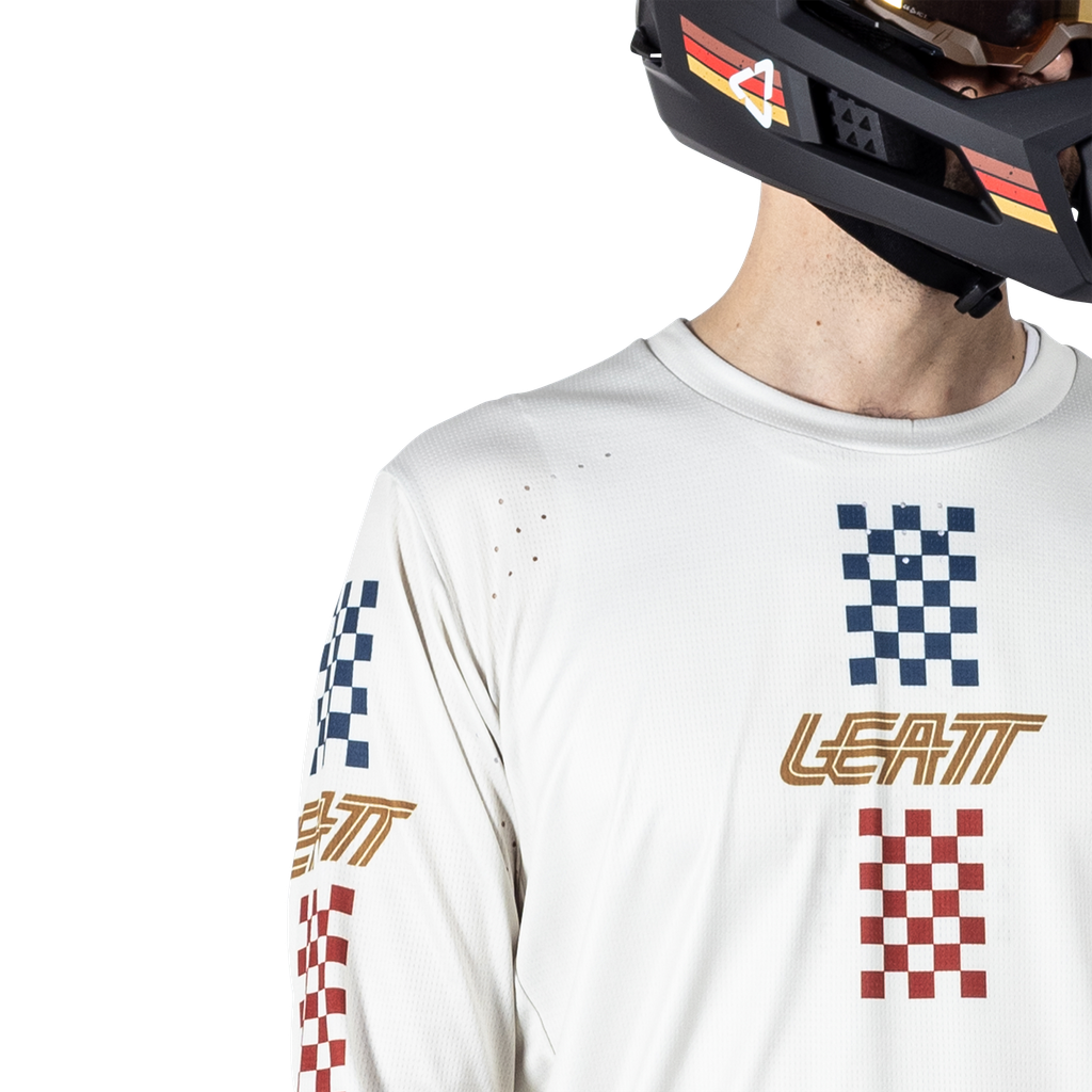 חולצת רכיבה ארוכה MTB Enduro 4.0 Cream - Leatt