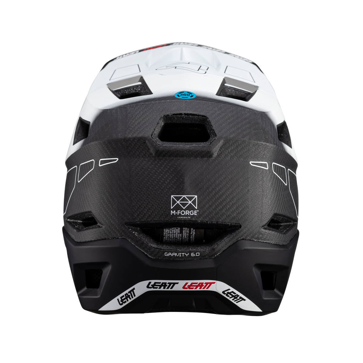 קסדה MTB Gravity 6.0 Carbon שחור/לבן - Leatt