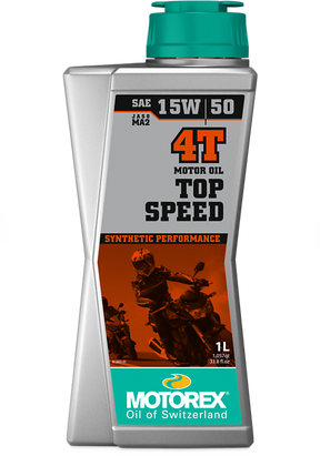 TOP SPEED 4T 15W/50 | שמן מנוע סינתטי - ליטר - MOTOREX