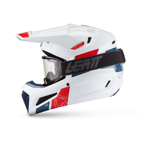 קיט קסדה ומשקף Leatt Moto 3.5 White + Goggles 2.5 - Leatt