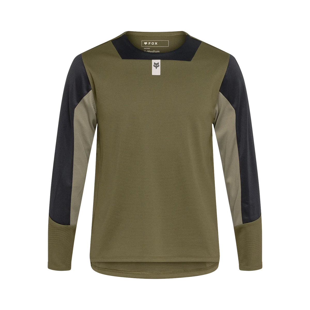 חולצת רכיבה ארוכה ילדים FOX Racing MTB Defend Olive Green - FOX