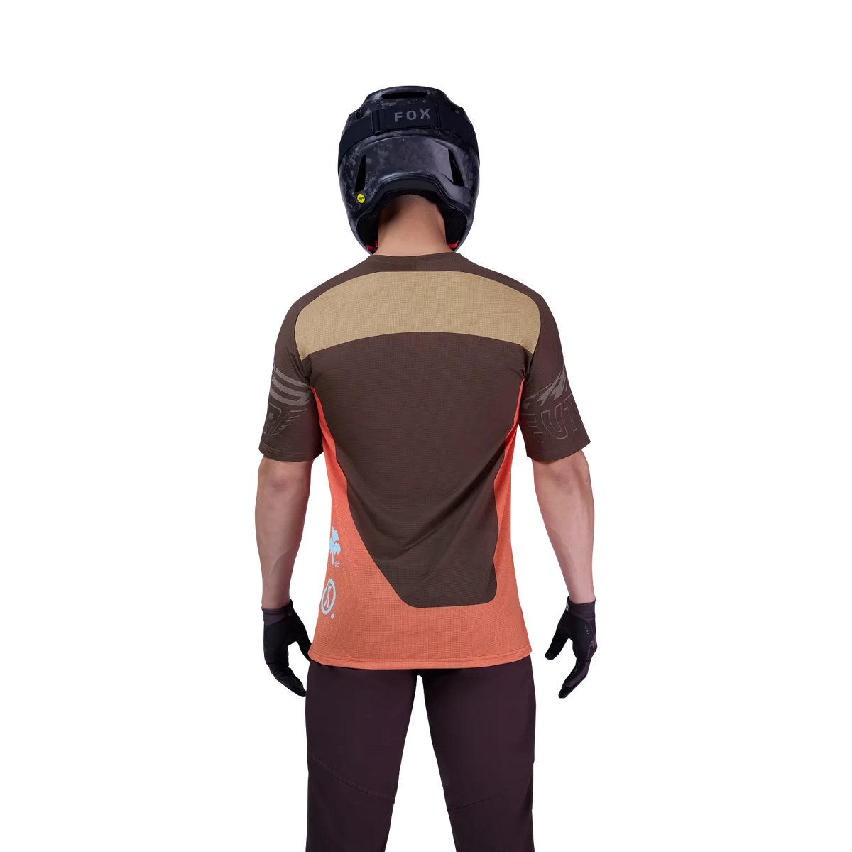 חולצת רכיבה קצרה FOX Racing Flexair Elevated Future Cocoa Brown - FOX