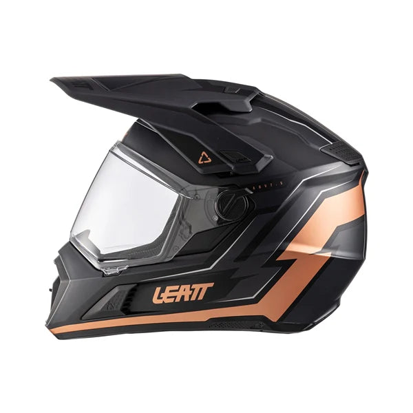 קסדת אדוונצ'ר Leatt ADV 7.5 + משקף 2.5 | Black/Bronze - Leatt
