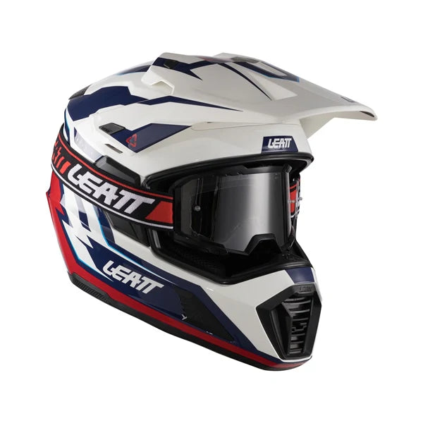 קסדת אדוונצ'ר Leatt ADV 7.5 + משקף 2.5 | Royal Blue/Red - Leatt