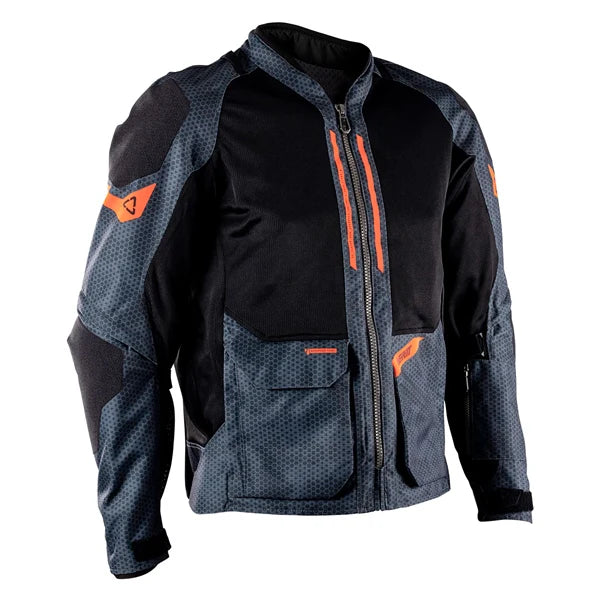 מעיל קיץ לאופנוע Leatt ADV FlowTour 4.5 Short | Iron Grey - Leatt