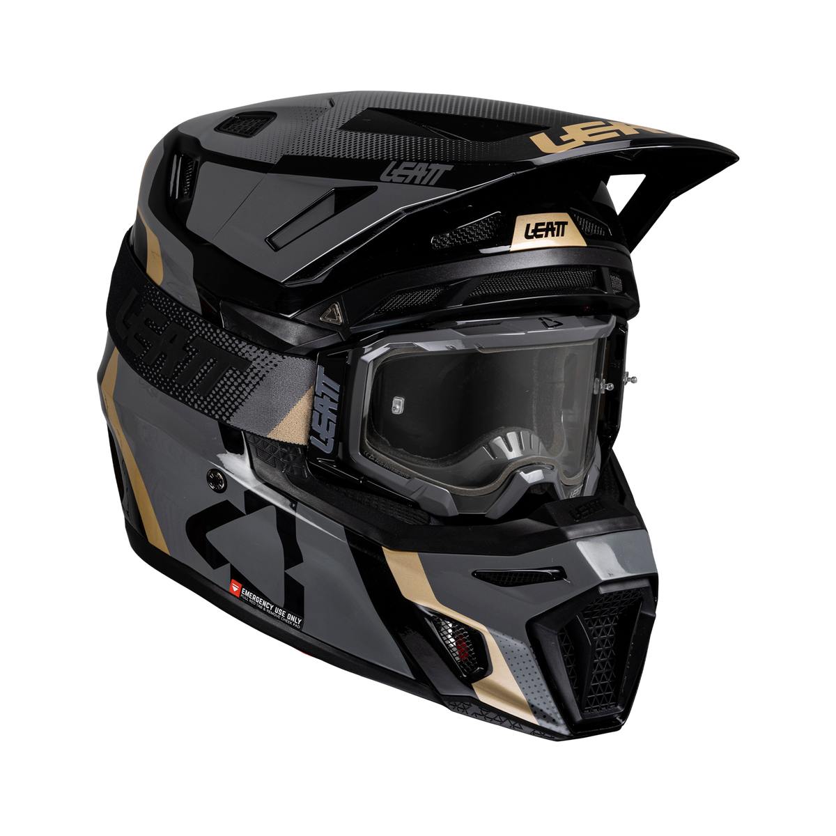 קיט קסדה ומשקף Leatt Moto 8.5 Black + Goggles 5.5 Iriz - Leatt