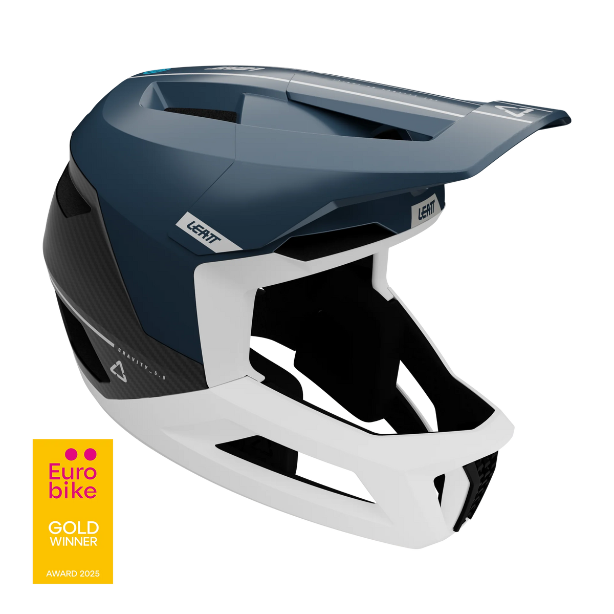 קסדה MTB Gravity 5.0 כחול/לבן - Leatt