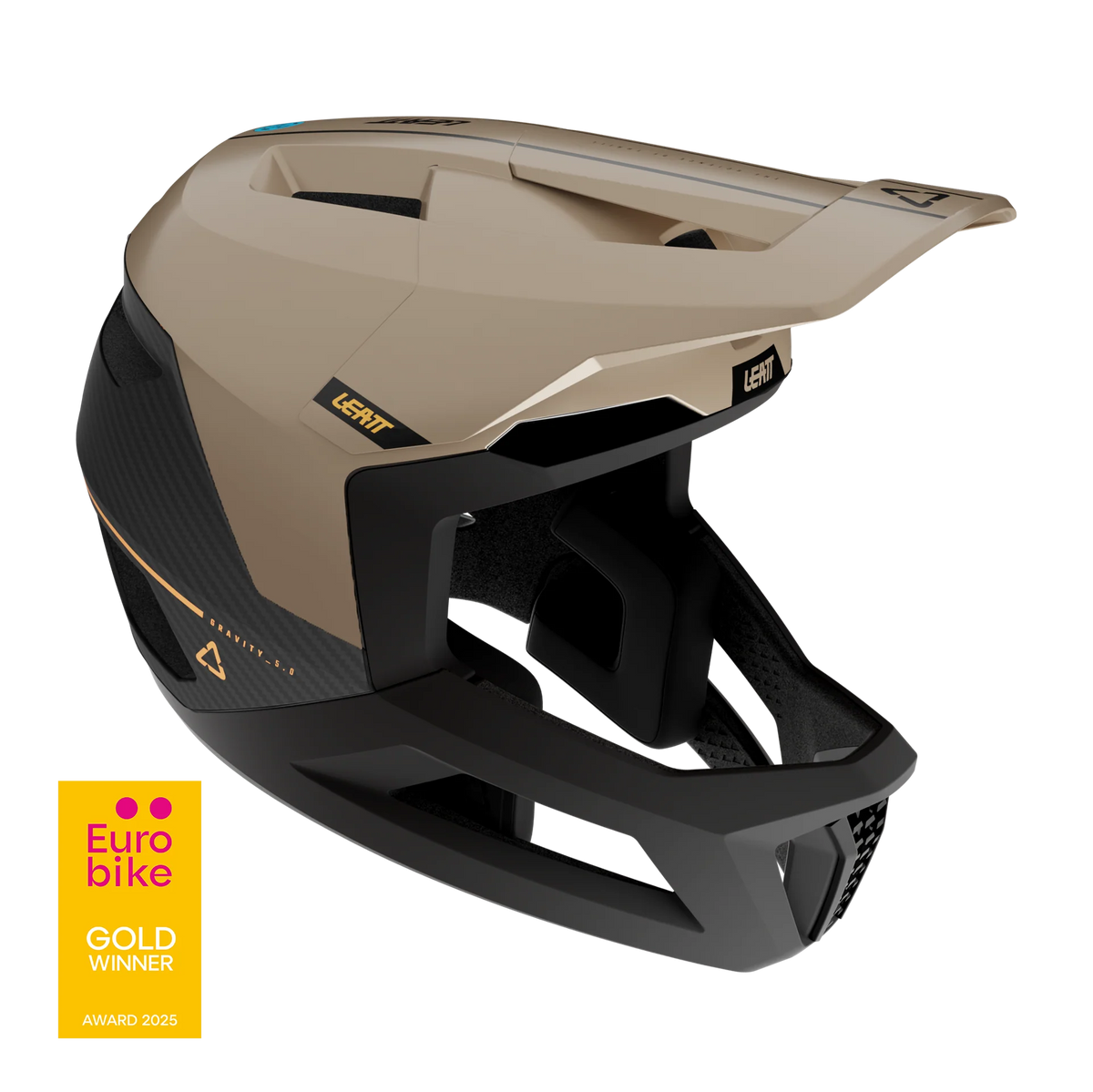קסדה MTB Gravity 5.0 שחור/חום - Leatt