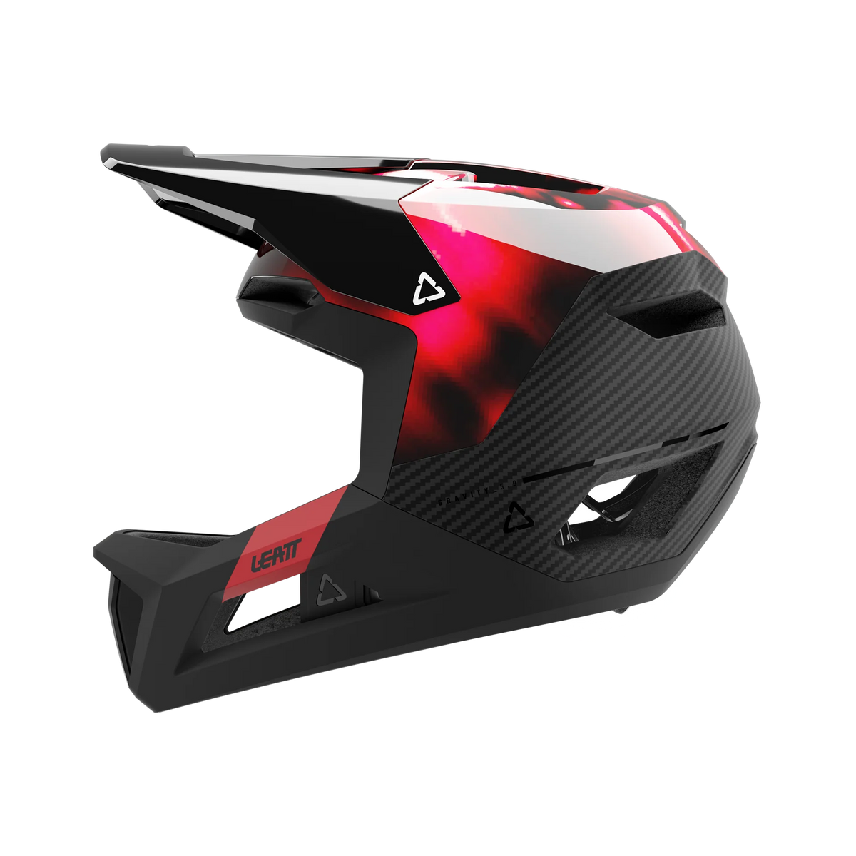 קסדה MTB Gravity 5.0 שחור/אדום - Leatt