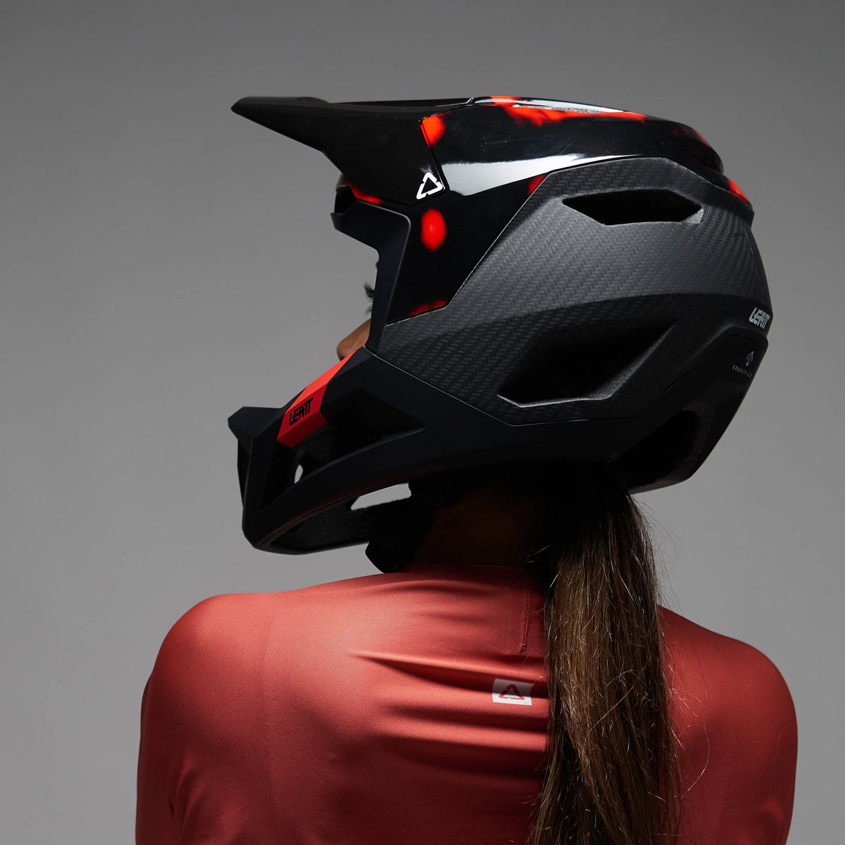 קסדה MTB Gravity 5.0 שחור/אדום - Leatt