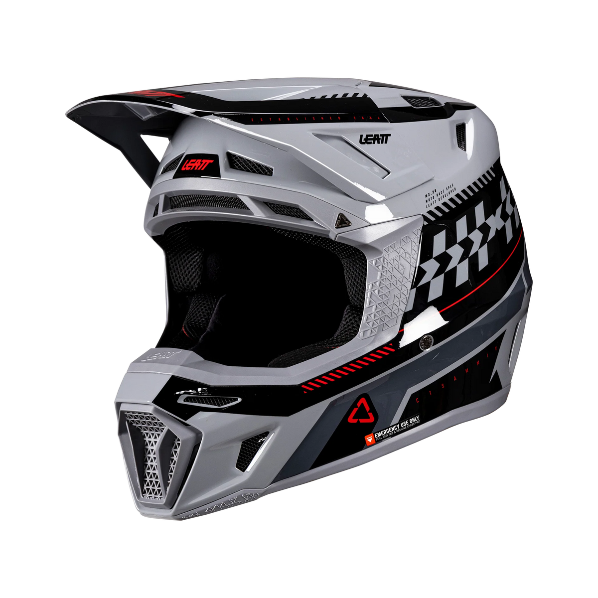 קיט קסדה ומשקף Leatt Moto 8.5 Grey + Goggles 5.5 - Leatt