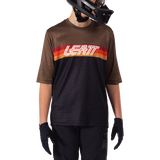 חולצת רכיבה קצרה ילדים MTB Enduro 3.0 Black - Leatt