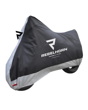 כיסוי אופנוע Rebelhorn II שחור/כסוף - REBELHORN