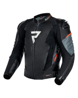 Rebelhorn VELOCE LEATHER מעיל רכיבה שחור/אפור - REBELHORN