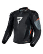 Rebelhorn VELOCE LEATHER מעיל רכיבה שחור/אפור - REBELHORN