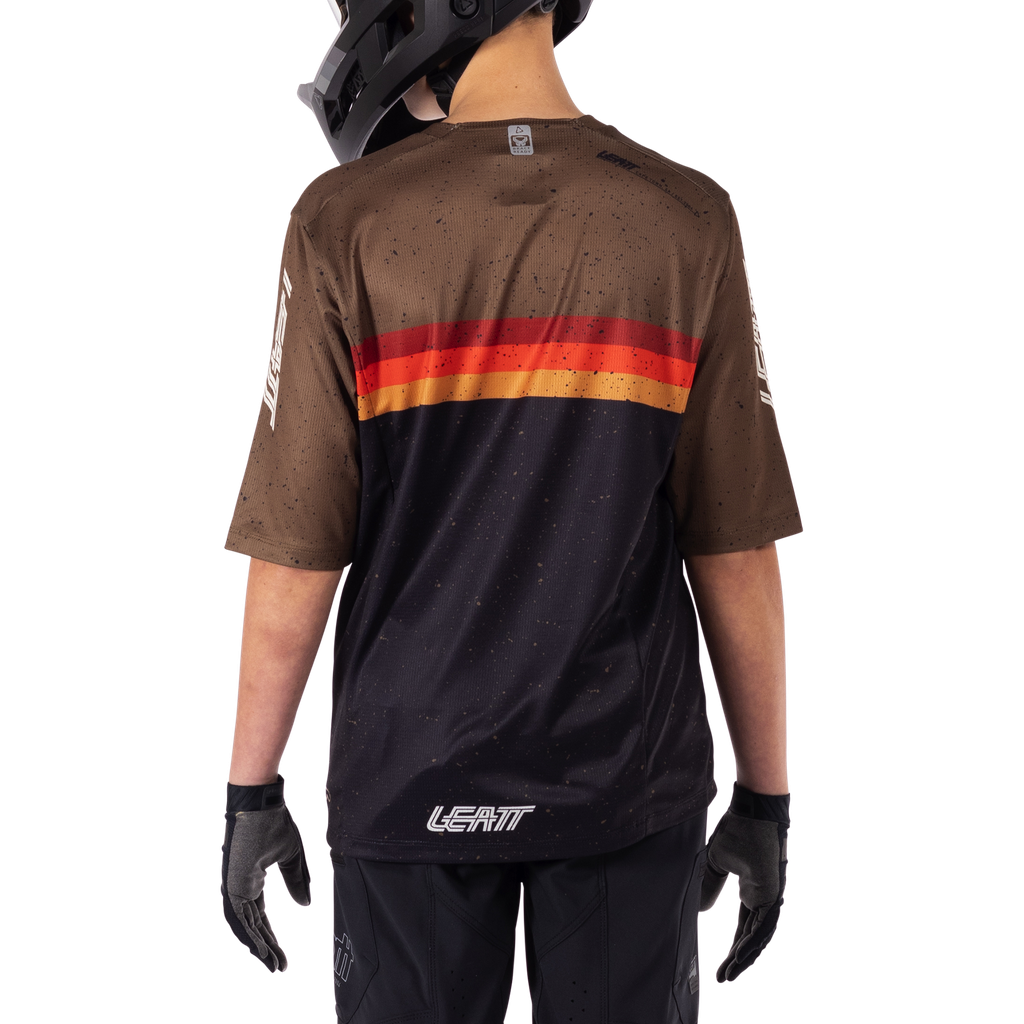 חולצת רכיבה קצרה ילדים MTB Enduro 3.0 Black - Leatt