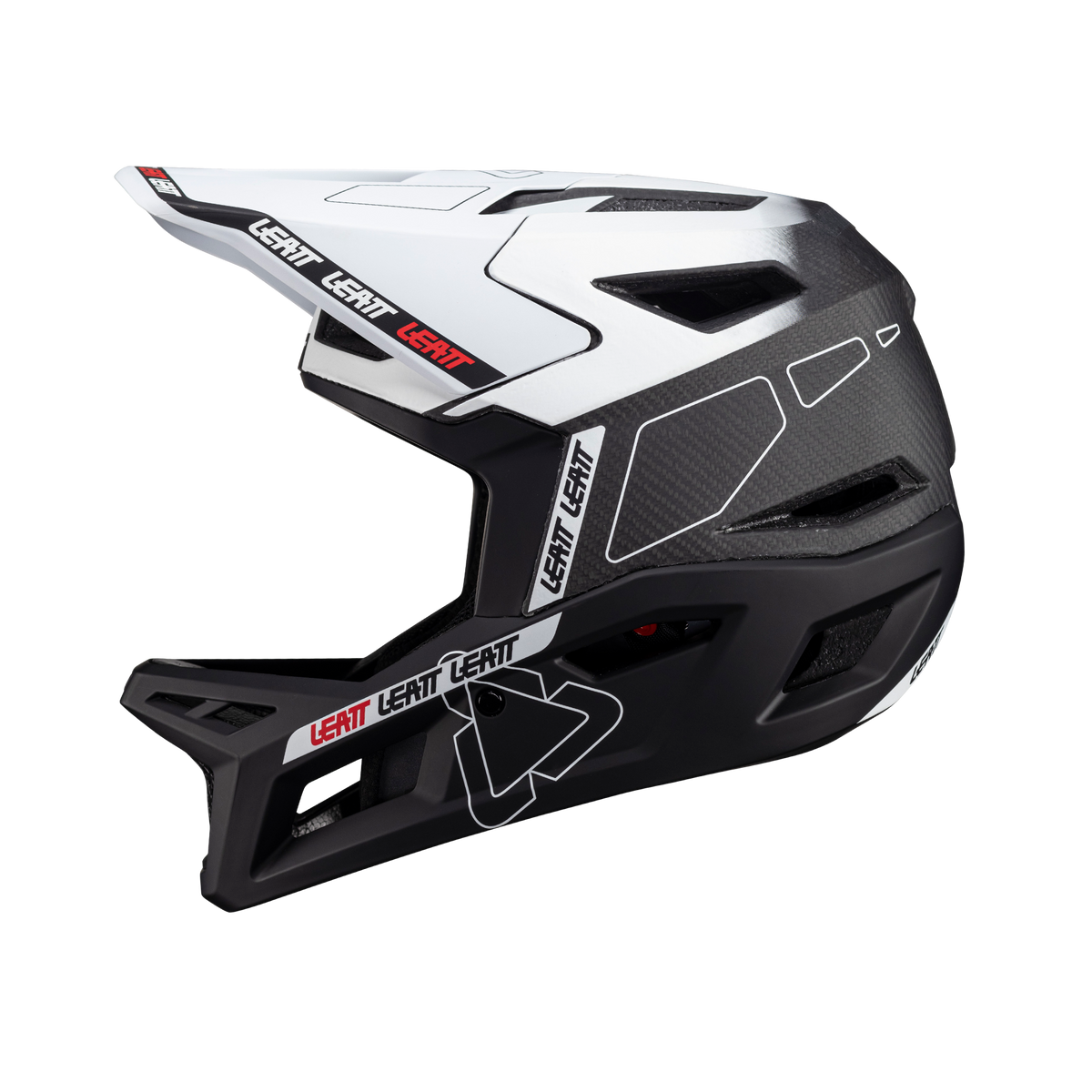 קסדה MTB Gravity 6.0 Carbon שחור/לבן - Leatt