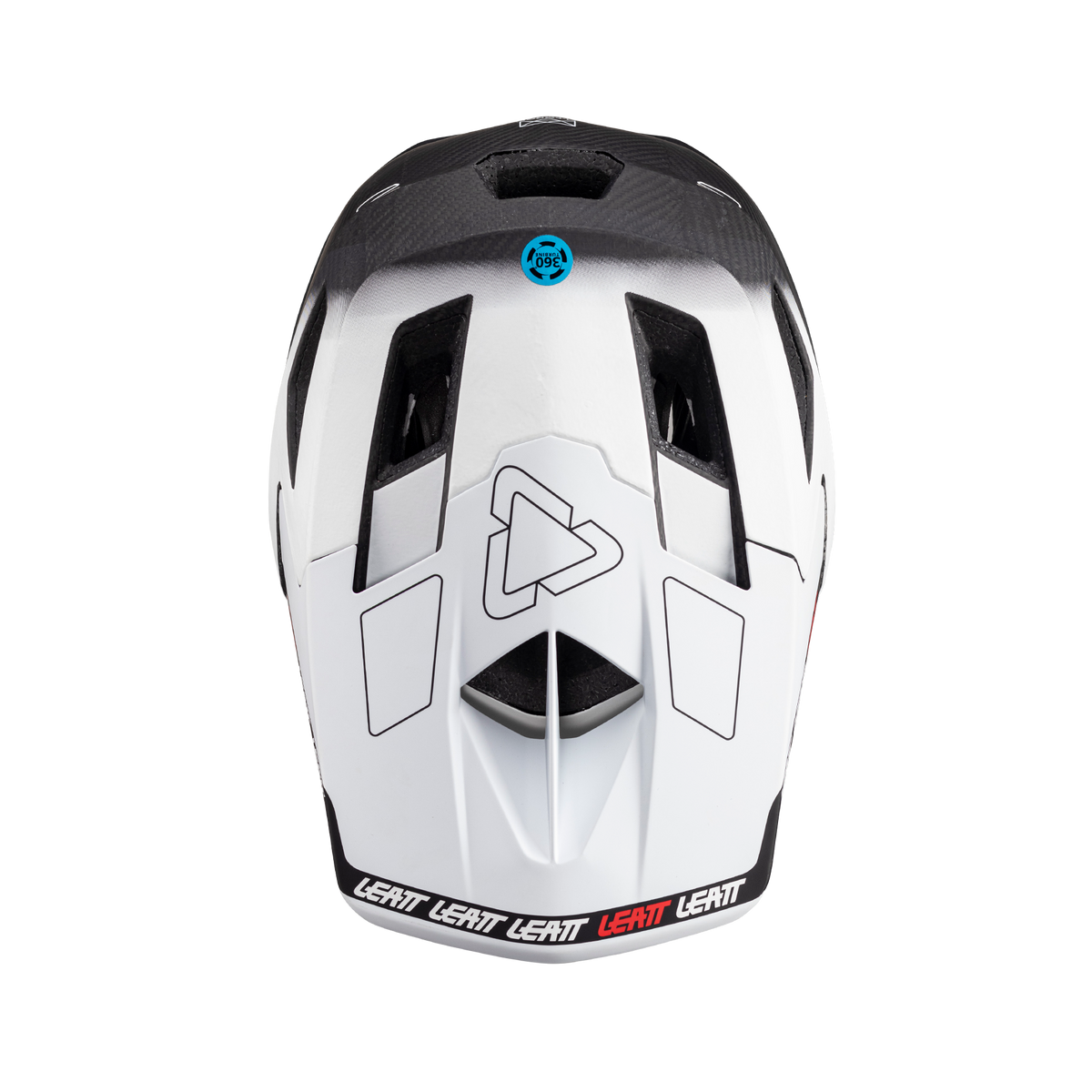 קסדה MTB Gravity 6.0 Carbon שחור/לבן - Leatt