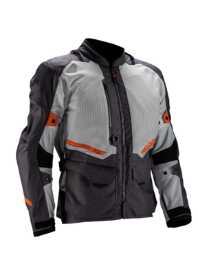 מעיל אדוונצ'ר מאוורר Leatt ADV FlowTour 5.5 + שכבת גשם | Iron - Leatt