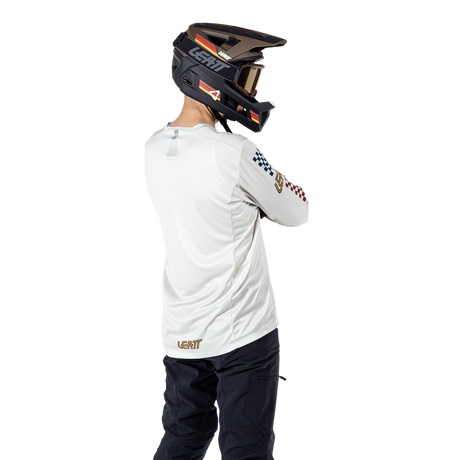 חולצת רכיבה ארוכה MTB Enduro 4.0 Cream - Leatt