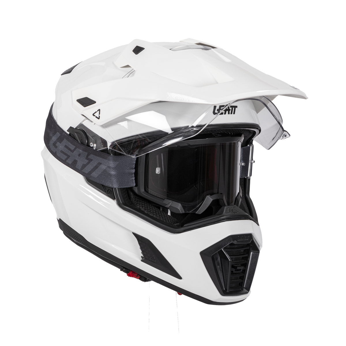 קסדת אדוונצ'ר Leatt ADV 8.5 + משקף 4.5 | White - Leatt