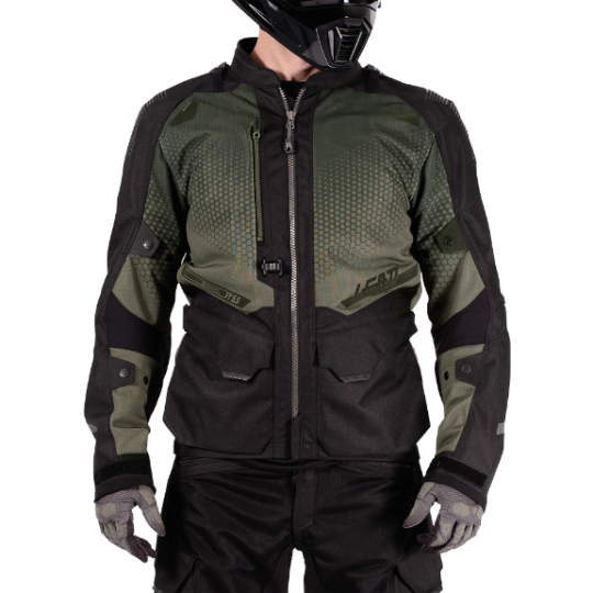 מעיל אדוונצ'ר מאוורר Leatt ADV FlowTour 5.5 + שכבת גשם | Forest - Leatt