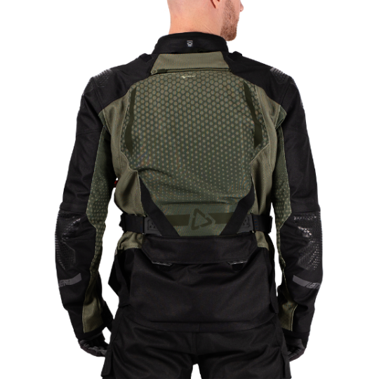 מעיל אדוונצ'ר מאוורר Leatt ADV FlowTour 5.5 + שכבת גשם | Forest - Leatt