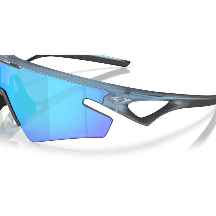 משקפי שמש Oakley Sphaera Slash Prizm Sapphire Polarized Lenses, Matte Transparent Stonewash Frame - Oakley