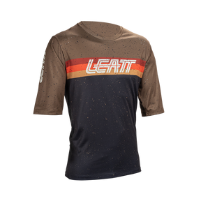 חולצת רכיבה קצרה ילדים MTB Enduro 3.0 Black - Leatt