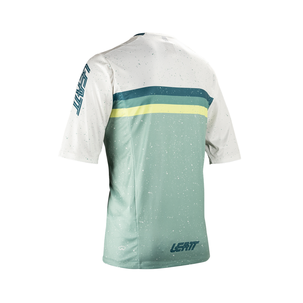 חולצת רכיבה קצרה ילדים MTB Enduro 3.0 Pistachio - Leatt