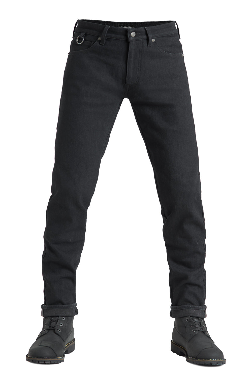 ג'ינס רכיבה Steel Jeans AA - Single Layer Black - PANDO MOTO