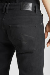 ג'ינס רכיבה Steel Jeans AA - Single Layer Black - PANDO MOTO